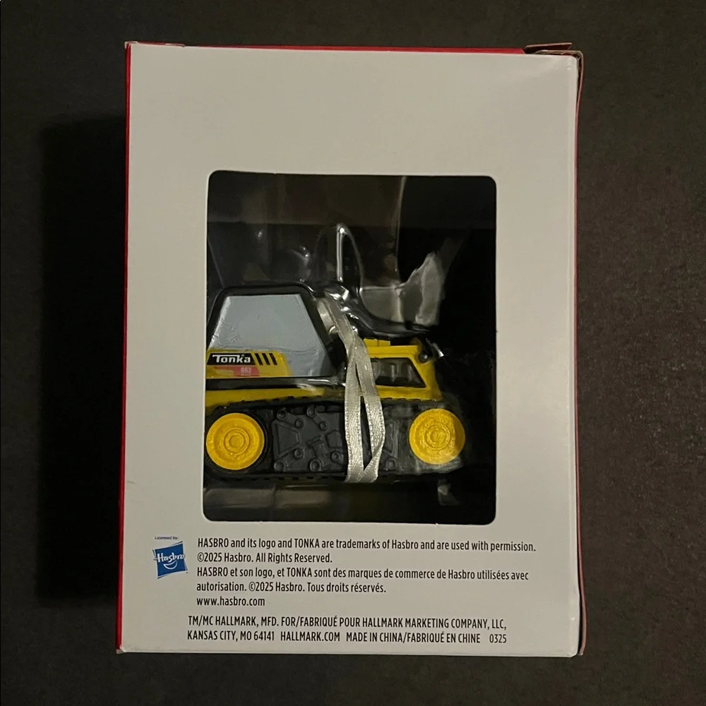 Hallmark TONKA BULLDOZER Truck 2025 Metal Christmas Tree Ornament, NEW, NIB